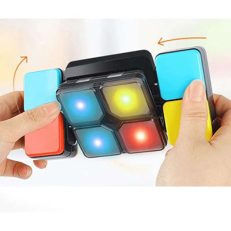 Joc Interactiv de Memorie cu Lumina si Rasucire Ludiro, Cub Electronic Portabil +6 Ani