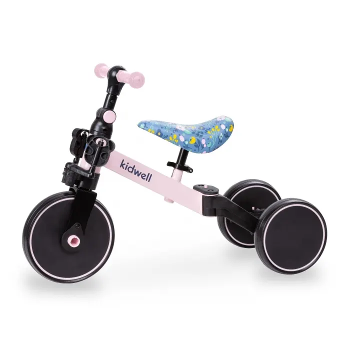 Tricicleta cu pedale Kidwell Pico Flower, 3 in 1, roz KID090402 — imaginea 2