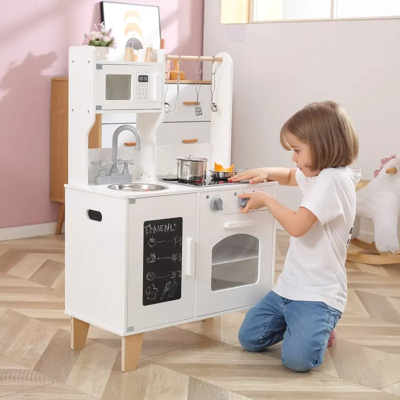 Bucatarie copii Viga, lemn, sunete si lumini, alb KID440816 — imaginea 5